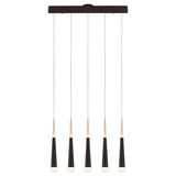 Meteor 5 Suspension by Page One, Color: Satin Dark Gray-Page One, Brushed Gold-Page One, Brushed Aluminum-Page One, , | Casa Di Luce Lighting
