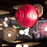 Fuchsia Supernova Suspension in restaurant