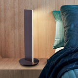 Deep Taupe Prometheus Table Lamp in Bedroom