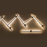 Deep Taupe Zodiac Middle Wall Sconce by Page One