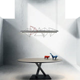 Black Rock Garden Linear Pendant by Pallucco