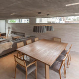 Large Grey Oak Renata Pendant in Restaurant