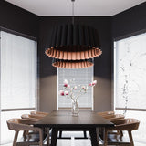 X-Large Ebony Renata Pendant in Living Room,
