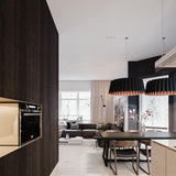 X-Large Ebony Renata Pendant in Living Room,