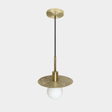 Brass Riad Disc LED Suspension by Dounia Home
