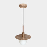 Copper Riad Disc LED Suspension by Dounia Home