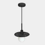 Gunmetal Riad Disc LED Suspension by Dounia Home
