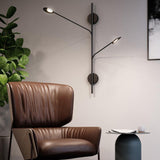 Rotaire Tall Wall Sconce in living room