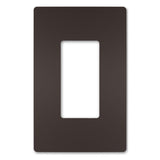 Dark Bronze Radiant One-Gang Screwless Wall Plate by Legrand Radiant