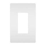 White Almond Radiant One-Gang Screwless Wall Plate by Legrand Radiant