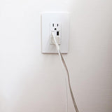 White Almond Radiant One-Gang Screwless Wall Plate by Legrand Radiant