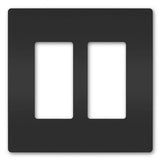 Radiant Two Gang Screwless Wall Plate - Casa Di Luce
