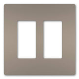 Radiant Two Gang Screwless Wall Plate - Casa Di Luce