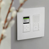 White Radiant Two Gang Screwless Wall Plate by Legrand Radiant