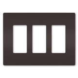 Radiant Three Gang Screwless Wall Plate - Casa Di Luce