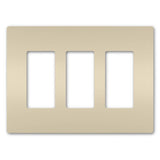 Radiant Three Gang Screwless Wall Plate - Casa Di Luce