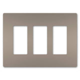 Radiant Three Gang Screwless Wall Plate - Casa Di Luce