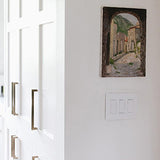 White Radiant Three Gang Screwless Wall Plate by Legrand Radiant