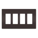 Radiant Four Gang Screwless Wall Plate - Casa Di Luce