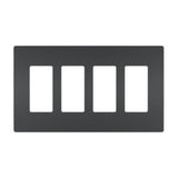 Radiant Four Gang Screwless Wall Plate - Casa Di Luce