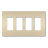 Radiant Four Gang Screwless Wall Plate - Casa Di Luce