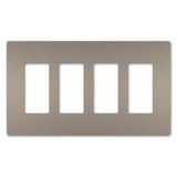 Radiant Four Gang Screwless Wall Plate - Casa Di Luce