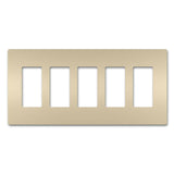 Radiant Five Gang Screwless Wall Plate - Casa Di Luce
