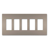 Radiant Five Gang Screwless Wall Plate - Casa Di Luce