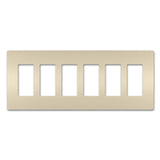 Radiant Six Gang Screwless Wall Plate - Casa Di Luce