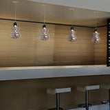 Black-Transparent-Large Trottola SO Suspension by Evi Style