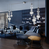 Transparent Crystal San Marco SO7 Chandelier in Living Room