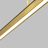 Stagger Linear Suspension By Tech Lighting, Size: Large, Finish: Natural Brass