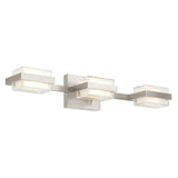Kamden 3-Light Bath Bar by Tech Lighting, Finish: Chrome, Nickel Satin, Light Option: 120 Volt LED, 277 Volt LED, Backplate Shape: Shallow, Standard | Casa Di Luce Lighting