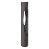 Black on Aluminum Scoop LED Bollard by WAC Lighting
