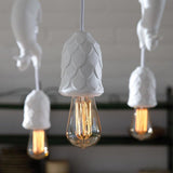 Matt White Sherwood E Robin Socket Pendant by Karman