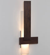 Dark Stained Walnut Sedo Wall Sconce by Cerno