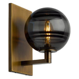 Transparent Smoke Aged Brass Sedona Wall Sconce by Tech Lighting