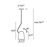 Dodo Chrome Pendant by Seed Design, Title: Default Title, , | Casa Di Luce Lighting
