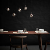 Dora 5 LED Linear Suspension Light by Seed Design, Finish: Matt Black, Copper, Chrome, Brass, , | Casa Di Luce Lighting