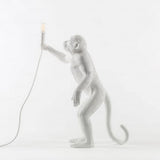 The Standing Monkey White Table Lamp by Seletti