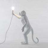 The Standing Monkey White Table Lamp by Seletti