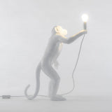 The Standing Monkey White Table Lamp by Seletti