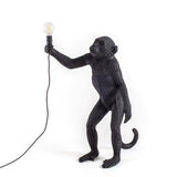 The Standing Monkey Black Table Lamp by Seletti