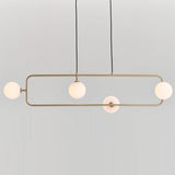 Matt Opal/Champagne Gold Sircle PH4 Pendant by Seed Design
