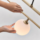 Matt Opal/Champagne Gold Sircle PH4 Pendant by Seed Design