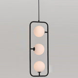 Matt Opal/Matt Black Sircle PV3 Pendant by Seed Design