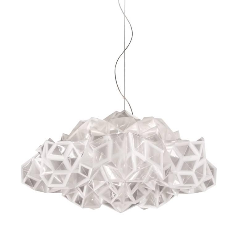 Drusa Suspension Lamp by Slamp, Color: Velvet-Slamp, White, ,  | Casa Di Luce Lighting