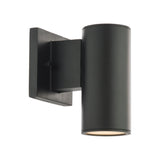 Cylinder Outdoor Wall Light by W.A.C. Lighting, Size: Small, Color: Black, | Casa Di Luce Lighting