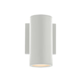 Cylinder Outdoor Wall Light by W.A.C. Lighting, Size: Small, Color: White, | Casa Di Luce Lighting