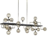 Smoke / Polished Nickel Viaggio Linear Suspension by Tech Lighting